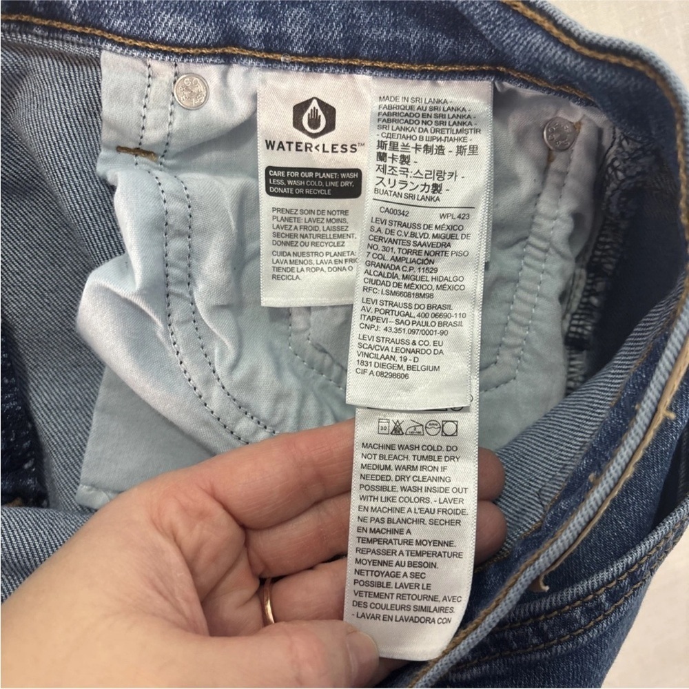 Levi’s Jeans Womens 30 Blue Wedgie Straight High Rise Denim Medium Wash - Picture 6 of 11